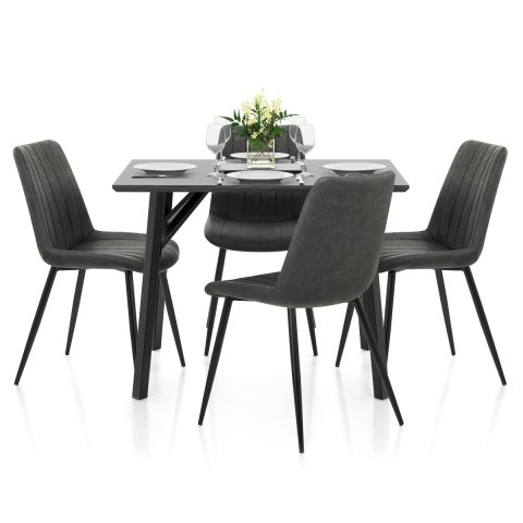 Lucas Dining Table Grey Wood