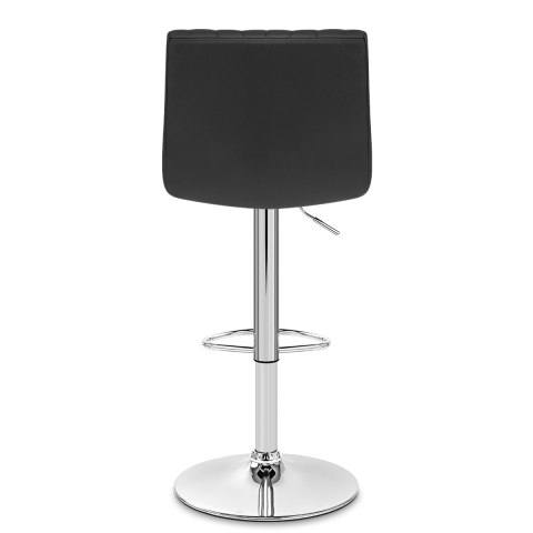 Debut Real Leather Bar Stool Black