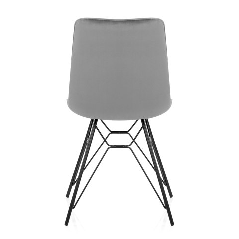 Indi Dining Chair Grey Velvet