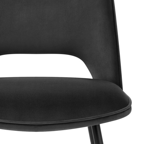 Viola Dining Chair Black Velvet