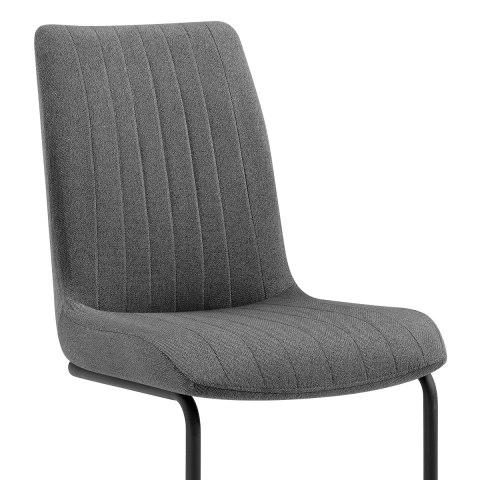 Adele Dining Chair Grey Fabric