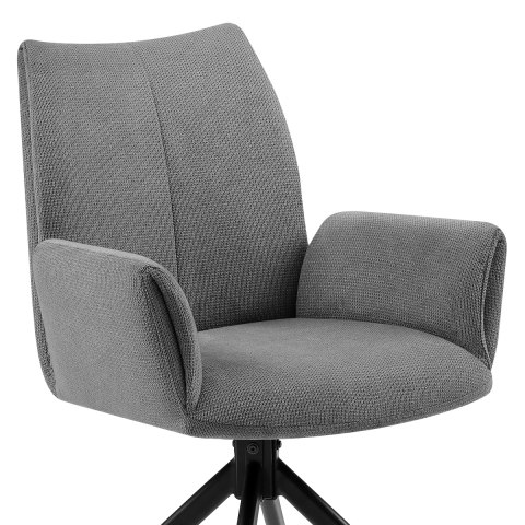 Neve Arm Chair Grey Fabric