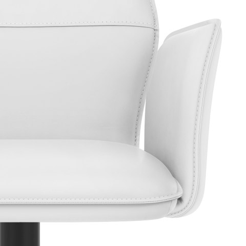 Ava Bar Stool White With Arms