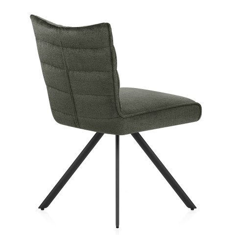Forte Dining Chair Green Fabric