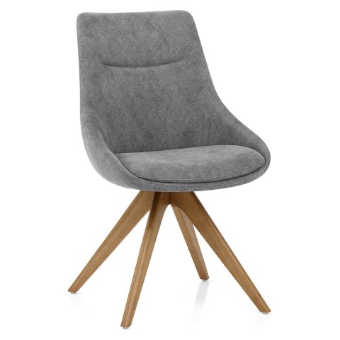 Lure Wooden Dining Chair Charcoal Fabric