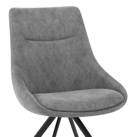 Lure Dining Chair Charcoal Fabric