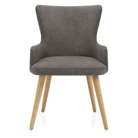 Diablo Oak Dining Chair Grey