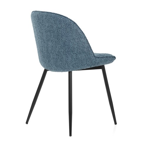 Mia Dining Chair Blue Fabric