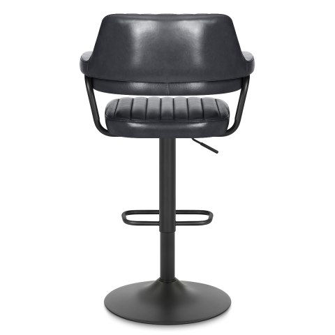 Scout Real Leather Stool Slate