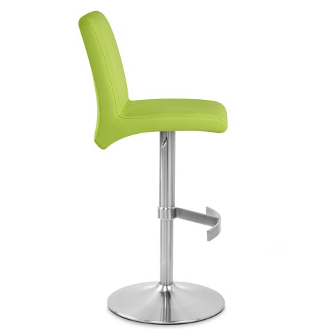 Deluxe Brushed High Back Stool Green