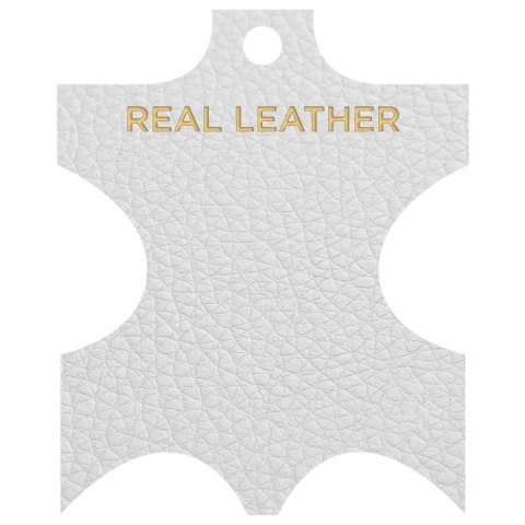 Lulu Real Leather Stool White