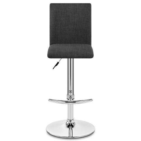 Deluxe High Back Stool Grey Fabric