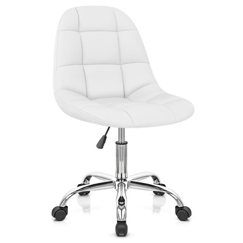 Roce Office Chair White Atlantic, White Computer Chair With Arms