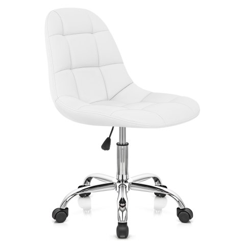 Roce Office Chair White Atlantic, White Leather Office Chair