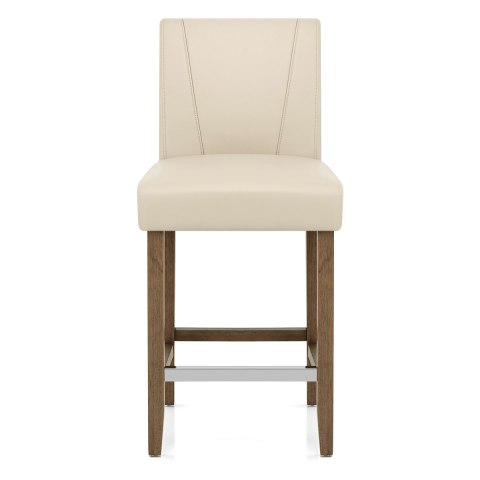 Chartwell Stool Cream Faux Leather, Cream Faux Leather Counter Stools