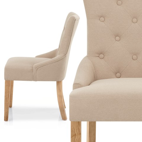 Verdi Chair Oak & Beige