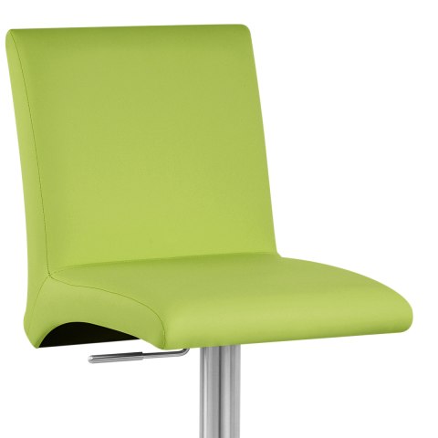 Deluxe Brushed High Back Stool Green