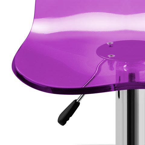 Odyssey Acrylic Stool Purple