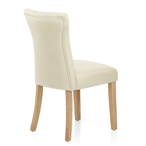 Bradbury Oak Dining Chair Cream