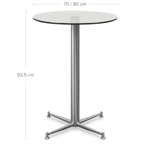 Cortina Bar Table Glass