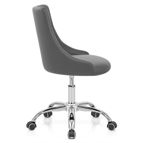 Sofia Office Chair Grey Leather