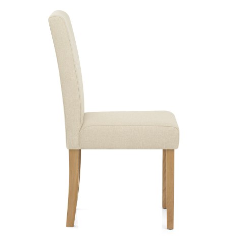 Jackson Dining Chair Cream Fabric, Cream Dining Chair Cover