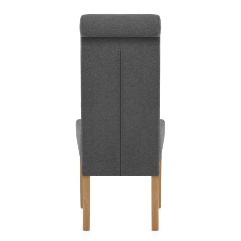 Carolina Dining Chair Charcoal Fabric