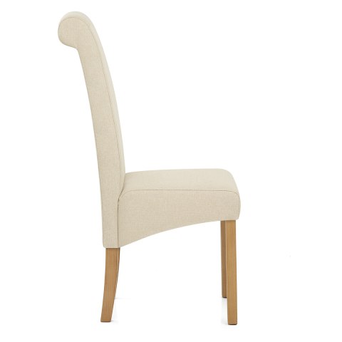 Ina Dining Chair Cream Fabric, Cream Fabric Dining Chairs