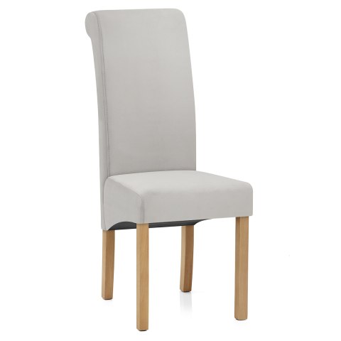 Carolina Dining Chair Grey Velvet