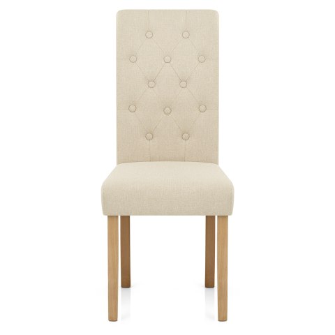 Portland Dining Chair Cream Fabric