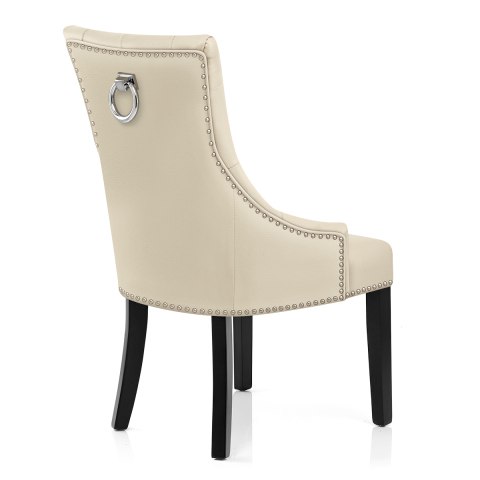 Ascot Dining Chair Cream Leather