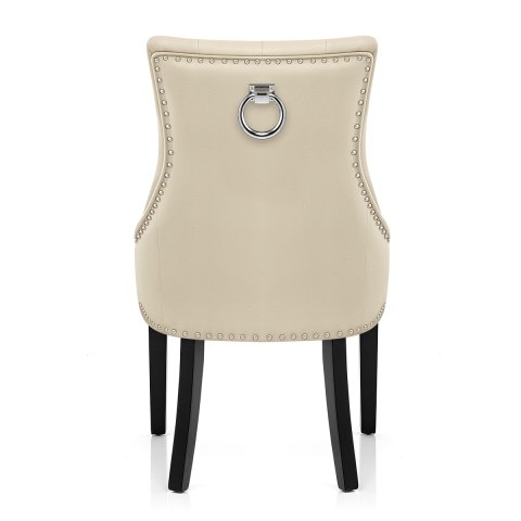 Ascot Dining Chair Cream Leather, Cream Leather Dining Chairs