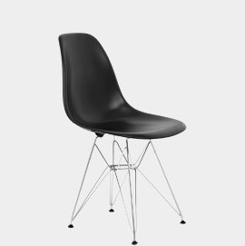 Eames Style DSR Chair Black