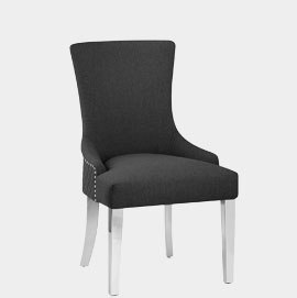 Fontaine Chair Charcoal Fabric