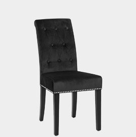 Moreton Dining Chair Black Velvet