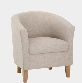 Tub Chair Tweed Fabric
