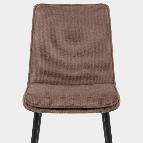 Abi Dining Chair Brown Fabric Seat Image