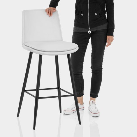 Abi Bar Stool White Features Image