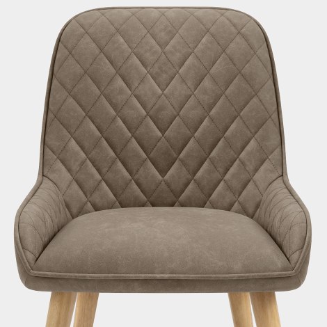Azure Oak Dining Chair Brown Seat Image