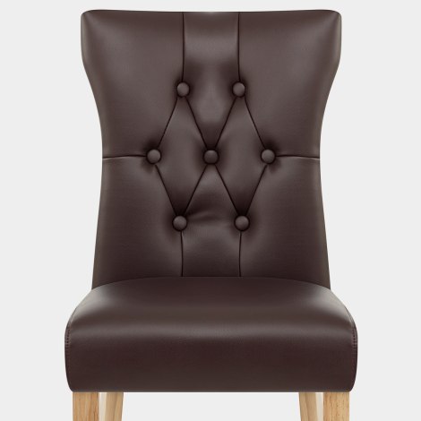 Bradbury Oak Dining Chair Brown Seat Image