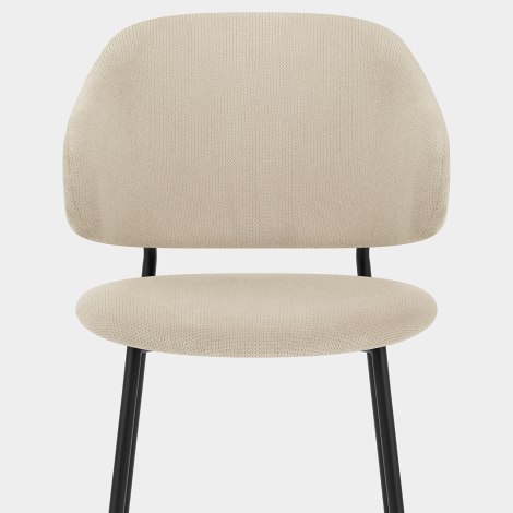 Brodie Dining Chair Cream Fabric Seat Image