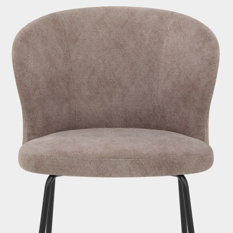 Brooklyn Dining Chair Taupe Fabric Seat Image