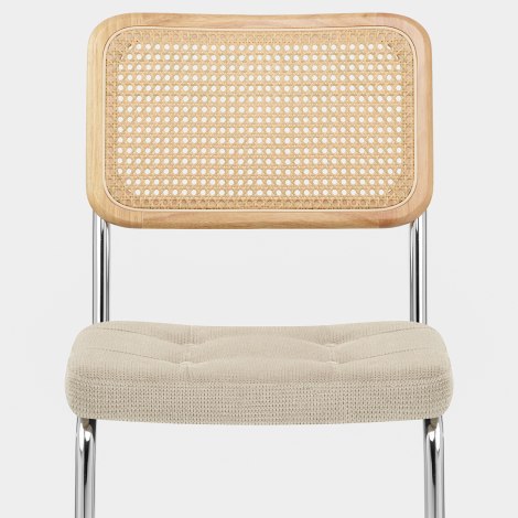Cala Dining Chair Cream Fabric Seat Image