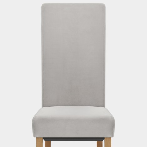 Carolina Dining Chair Grey Velvet Seat Image