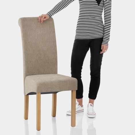 Carolina Dining Chair Mink Fabric Features Image