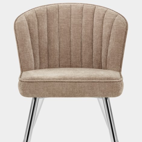 Chase Dining Chair Beige Fabric Seat Image