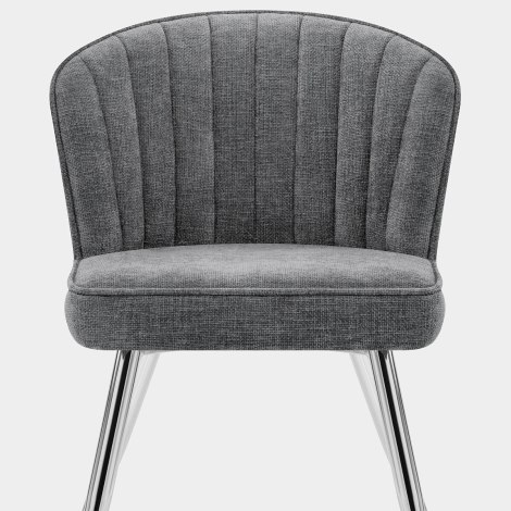 Chase Dining Chair Grey Fabric Seat Image