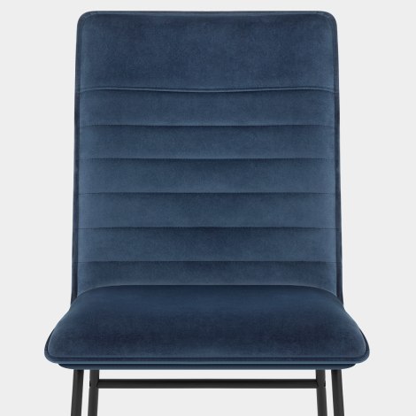 Chevelle Dining Chair Blue Velvet Seat Image