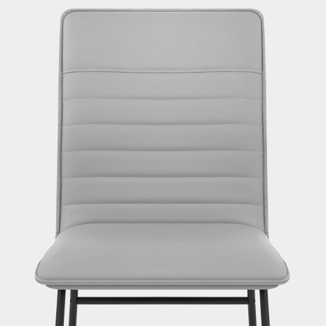 Chevelle Dining Chair Grey Leather Seat Image