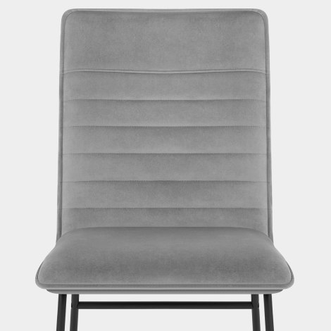 Chevelle Dining Chair Grey Velvet Seat Image